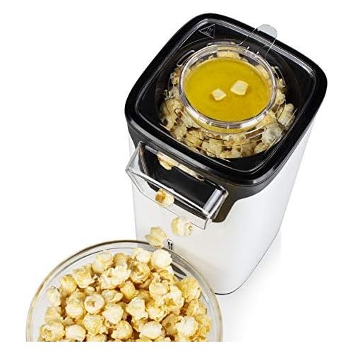  Princess Popcornmaschine - Popcorn per Heissluft, mit transparentem Deckel, Nachfuelloeffnung, 1100 Watt, 292986