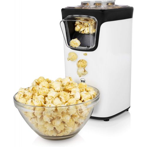  Princess Popcornmaschine - Popcorn per Heissluft, mit transparentem Deckel, Nachfuelloeffnung, 1100 Watt, 292986