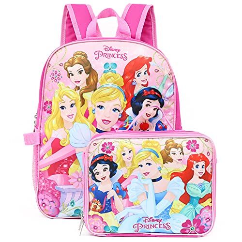  Princess Girls 16 Backpack W/Detachable Lunch Box