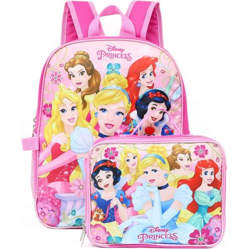  Princess Girls 16 Backpack W/Detachable Lunch Box