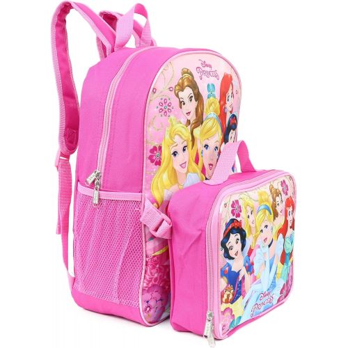  Princess Girls 16 Backpack W/Detachable Lunch Box