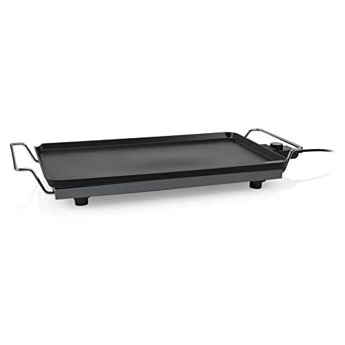  [아마존베스트]Princess Table Chef XXL - 4 mm thick Teppanyaki grill plate, 60 x 36 cm, 4-6 person, 2500 Watt, 102325, black, 01.102325.01.005