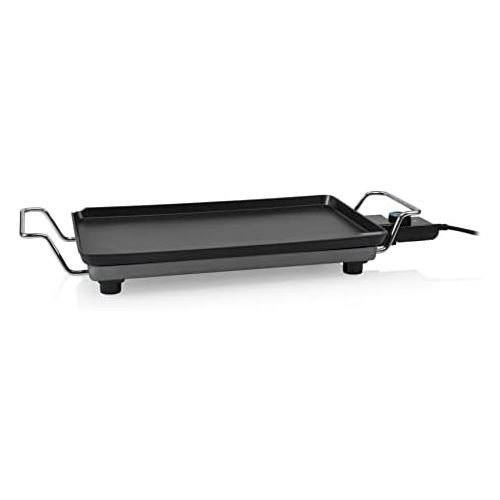  [아마존베스트]Princess Chef Superior Classic Cast Aluminium 46 x 26 cm 2500 W Plancha - Black