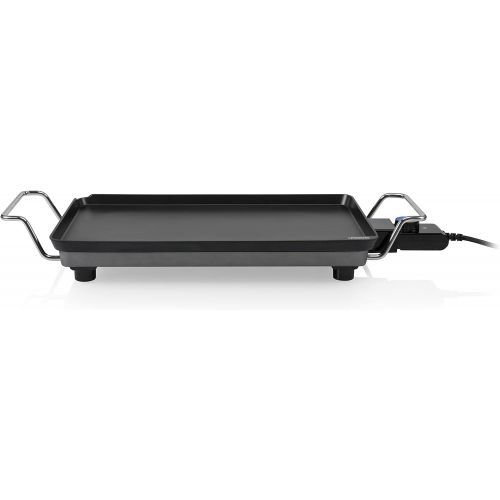  [아마존베스트]Princess Chef Superior Classic Cast Aluminium 46 x 26 cm 2500 W Plancha - Black