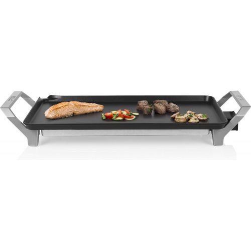  [아마존베스트]Princess 01.103110.01.001 Premium XL Tabletop Grill / Teppanyaki Grill with a 46 x 26 cm Frying Surface, 2500 Watt, 103110, Black