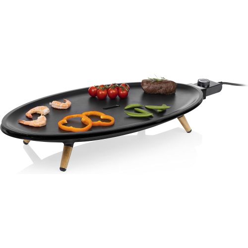  [아마존베스트]Princess Table Chef Elypse Pure 01.103200.01.001 Table Grill 2000 Aluminium Black