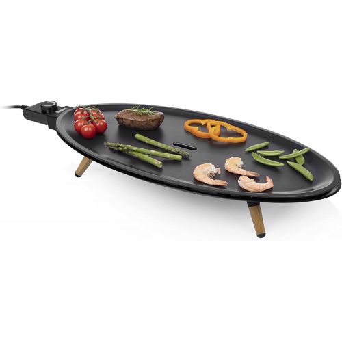  [아마존베스트]Princess Table Chef Elypse Pure 01.103200.01.001 Table Grill 2000 Aluminium Black