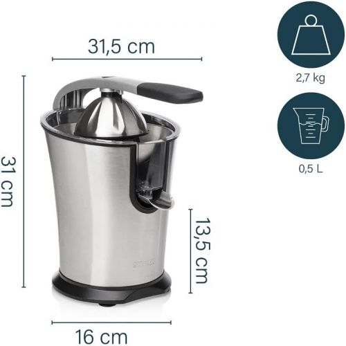  [아마존베스트]Princess 201851 Master Citrus Juicer - Professional lever arm - Powerful 160 watt motor