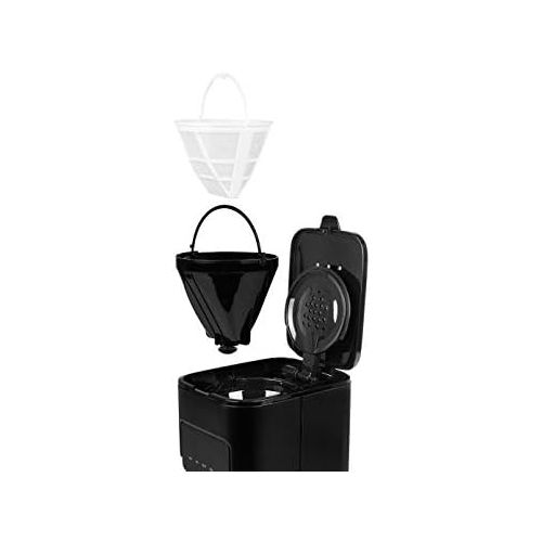  [아마존베스트]Princess Design Stainless Steel Breakfast Set in Black - Filter Coffee Machine, Kettle & Toaster