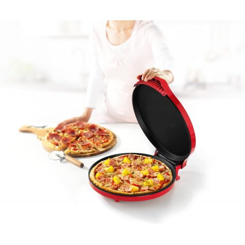  [아마존베스트]Princess Pizza Maker with 30 cm Diameter - with non-stick plates for fresh and frozen pizza, 115001