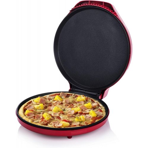  [아마존베스트]Princess Pizza Maker with 30 cm Diameter - with non-stick plates for fresh and frozen pizza, 115001