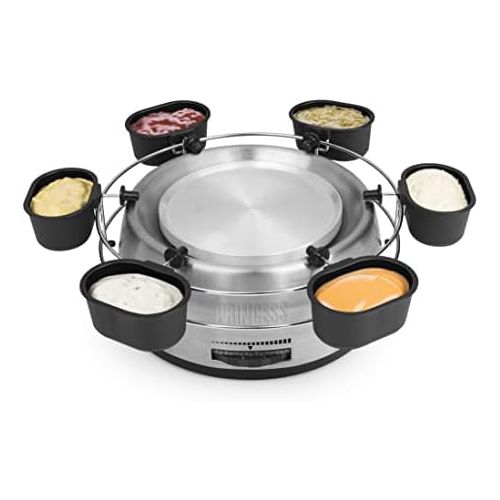  [아마존베스트]Princess 01.172680.01.001 Set of 6 Dip Bowls Stainless Steel Fondue Silver