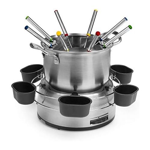  [아마존베스트]Princess 01.172680.01.001 Set of 6 Dip Bowls Stainless Steel Fondue Silver