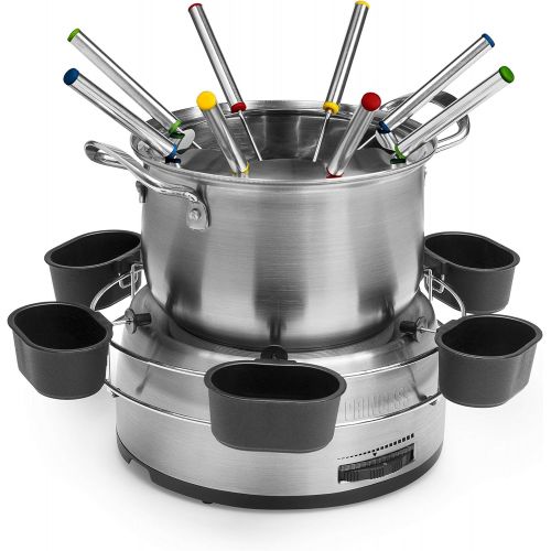  [아마존베스트]Princess 01.172680.01.001 Set of 6 Dip Bowls Stainless Steel Fondue Silver