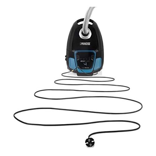  [아마존베스트]Princess EcoQuiet vacuum cleaner with bag, remote control, extremely quiet (62 dB), with strong suction power, 9 m cable cable, 450 W, 335010