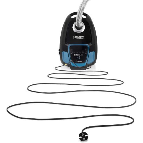  [아마존베스트]Princess EcoQuiet vacuum cleaner with bag, remote control, extremely quiet (62 dB), with strong suction power, 9 m cable cable, 450 W, 335010