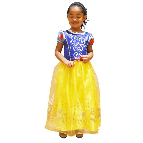  Princess Nori Snow White Princess Dress Costume for Girls Age 2 to 6 (Satin/Cotton Blend)