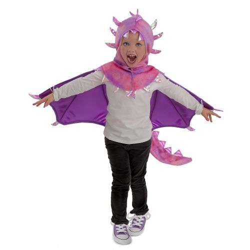  Princess Paradise Kids Hooded Sadie Dragon Costume, Small/Medium, Pink/Purple