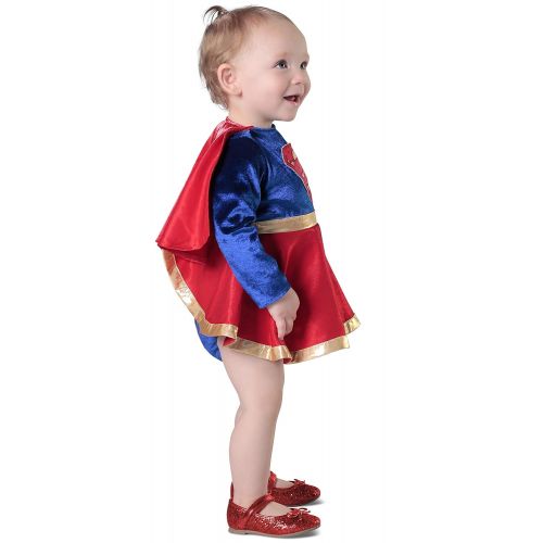  Princess Paradise Baby Girls Supergirl Costume Dress and Diaper Cover Set