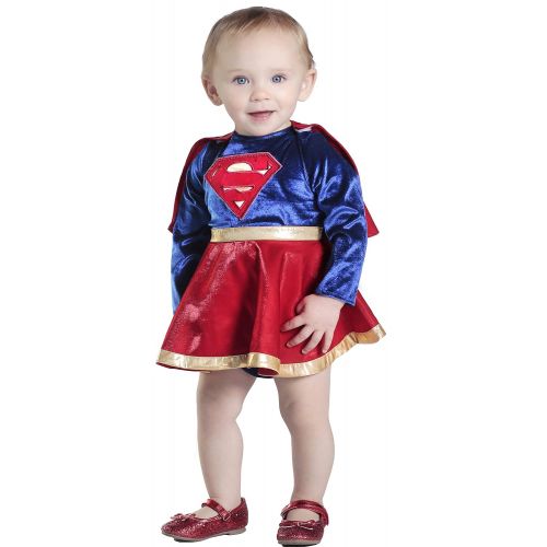  Princess Paradise Baby Girls Supergirl Costume Dress and Diaper Cover Set