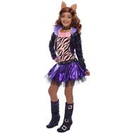 Princess Paradise Monster High Child Costume Clawdeen Wolf - Pink, Black and Purple - Medium