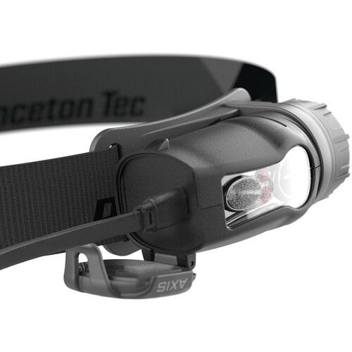  Princeton Tec Axis Rechargeable Headlamp (Black/Dark Gray)