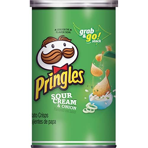  [무료배송]Pringles Potato Crisps Chips, Sour Cream & Onion, 2.5oz (12 Count) Sour Cream and Onion ,30 Ounce