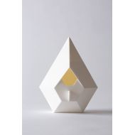 PrintingTheFuture Garden Decor, Geometric, White, Minimalist, Birdhouse, Eco Friendly Garden, Unique Birdhouses