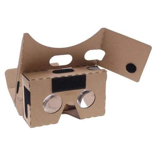  [아마존베스트]Printor Google Cardboard,VR Headsets 3D Box Virtual Reality Glasses with Big Clear 3D Optical Lens and Comfortable Head Strap for All 3-6 Inch Smartphones (Yellow, 1 Pack)