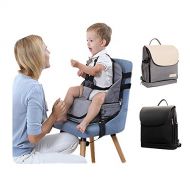 PrinzBaby Diaper Bag + Adjustable Baby Chair (Black)