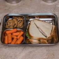 Private Qualways Rectangular Plate- Stainless Steel Divided Rectangular Shaped 3 Slot Tray