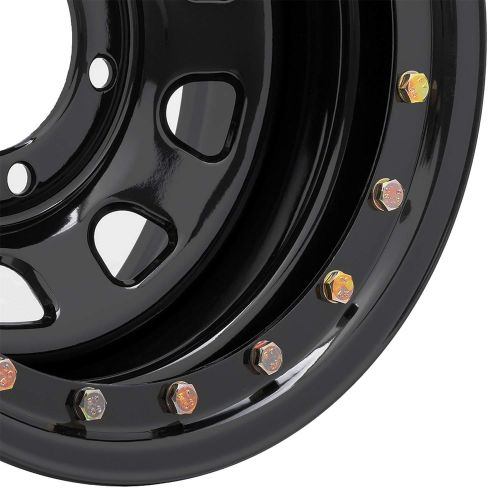  Pro Comp Steel Wheels Series 252 Wheel with Flat Black Finish (15x10/6x5.5)