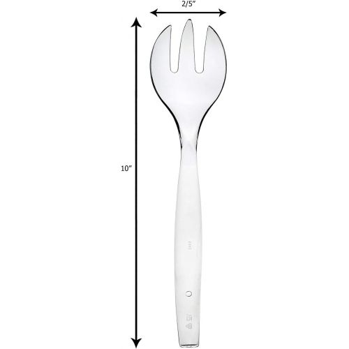  [아마존베스트]Pro Dispose Disposable Serving Utensils, Plastic Serving 10 Spoons 10 Forks & 6 Tongs 6 Of Each, Pack of 18. … (Black)