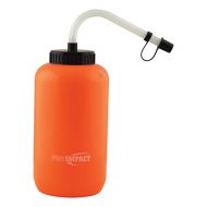 Pro Impact Boxing Hockey Lacrosse Water Bottle Squeezable Plastic w/Long Straw and Spray Cap - Ideal for Baseball Gym Yoga Sports Boxing Cycling Football (35.5 Oz.) BPA Free