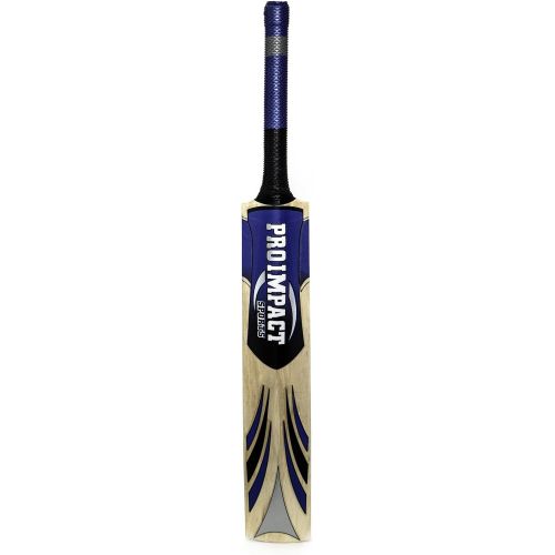  Pro Impact Cricket Bat - Full Size, Lightweight & Strong - Ideal Training or Practice for Home or Club Play