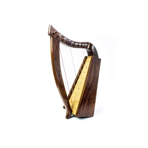  Pro Kussion Dannan Irish Celtic Wooden Knee Harp - 9 string