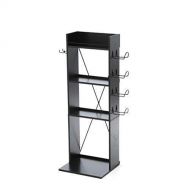 Pro-G Storage Rack Stand Bookcase 60 DVD Video Game Wood Organizer Tower with Guitar Hook Any More Accessories 4 Fixed Shelves