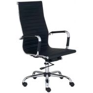 Pro-USA Office High-Back Leather adjustable Rotating Office Chair Computer Desks & Conference Rooms Black