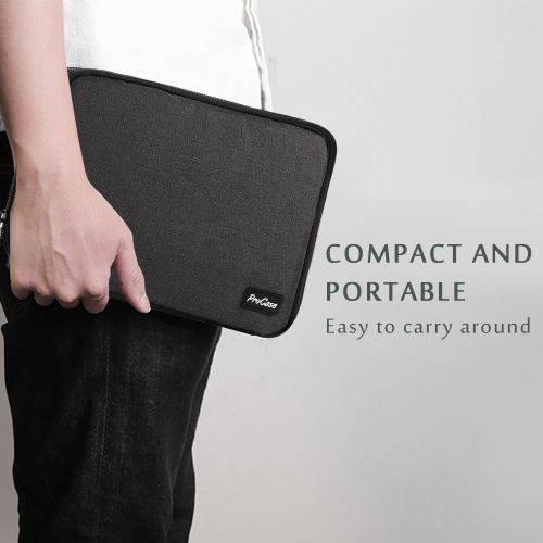  [아마존베스트]ProCase Travel Gadget Organizer Bag, Portable Tech Gear Electronics Accessories Storage Carrying Pouch for Cords USB Cables SD Cards MP3 Player Hard Drive Power Bank -Black