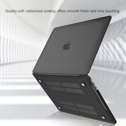  [아마존베스트]ProCase MacBook Pro 13 Case 2020 Release A2338 M1 A2289 A2251, Hard Case Shell Cover and Keyboard Skin Cover for MacBook Pro 13 Inch Model M1 A2338 A2289 A2251 -Black