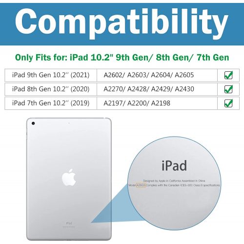  [아마존베스트]ProCase iPad 10.2 Case 2020 iPad 8th Generation Case / 2019 iPad 7th Generation Case, Slim Stand Hard Back Shell Protective Smart Cover for 10.2 iPad 8 / iPad 7 -Black