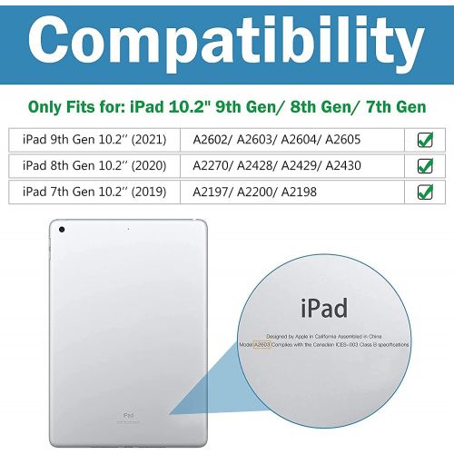  [아마존베스트]ProCase iPad 10.2 Case 2020 iPad 8th Generation Case / 2019 iPad 7th Generation Case, Slim Stand Hard Back Shell Protective Smart Cover for 10.2 iPad 8 / iPad 7 -Rosegold