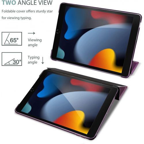  [아마존베스트]ProCase iPad 10.2 Case 2020 iPad 8th Generation Case / 2019 iPad 7th Generation Case, Slim Stand Hard Back Shell Protective Smart Cover for 10.2 iPad 8 / iPad 7 -Purple