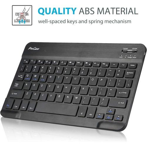  [아마존베스트]ProCase Galaxy Tab A7 10.4 Inch 2020 Keyboard Case(SM-T500 T505 T507), Slim Shell Cover with Magnetically Detachable Wireless Keyboard for Galaxy Tab A7 10.4 2020 Black