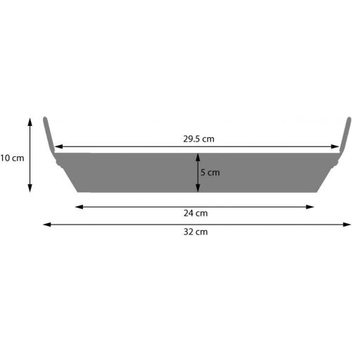  ProCook Paella Pfanne - mit Antihaftbeschichtung - 30 cm - Servierpfanne - Paellapfanne - Pfanne - Paella-Pfanne - 30 cm