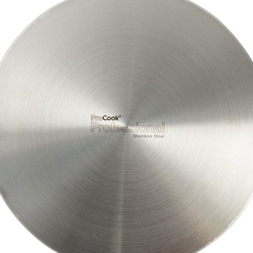  ProCook Professional Stainless Steel | Fleischtopf mit Deckel | Kochtopf | Induktion | 24 cm | Edelstahl Topf | Cooltouch Griffe | induktionsgeeignet |