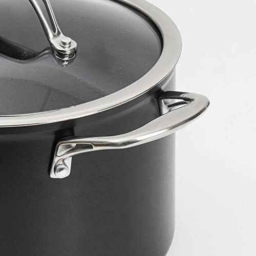  ProCook Professional Ceramic | Fleischtopf mit Deckel | mit Keramikbeschichtung | Induktionskochtopf | Kochtopf | Induktion | 24 cm Ø | 7,2 l Volumen