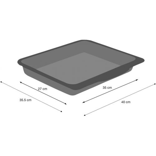  ProCook | robuste Brat- und Auflaufform | emailliert | 40cmx35,5cmx5cm