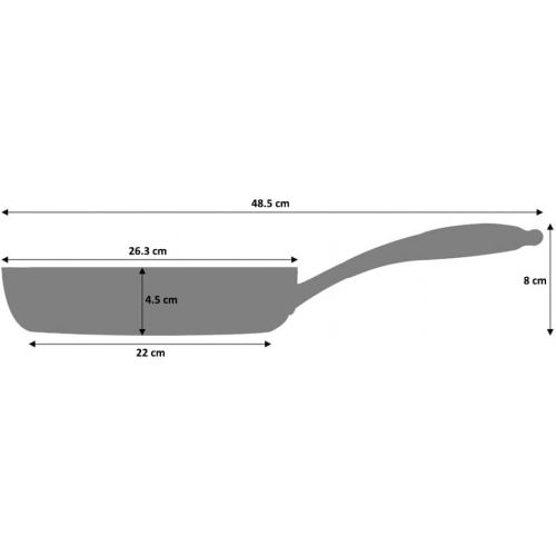  Marke: ProCook ProCook Elite Tri-Ply Pfanne - 26 cm - mit Antihaftbeschichtung - Edelstahl - Bratpfanne - Induktion - beschichtete Pfanne