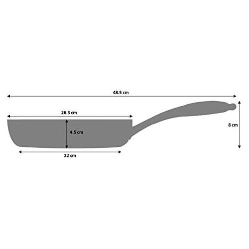  Marke: ProCook ProCook Elite Tri-Ply Pfanne - 26 cm - mit Antihaftbeschichtung - Edelstahl - Bratpfanne - Induktion - beschichtete Pfanne